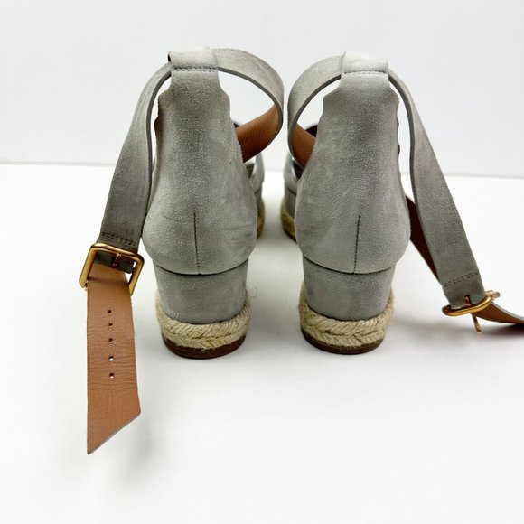 CHLOE grey lauren platform espadrille sandal - Picture 6 of 9